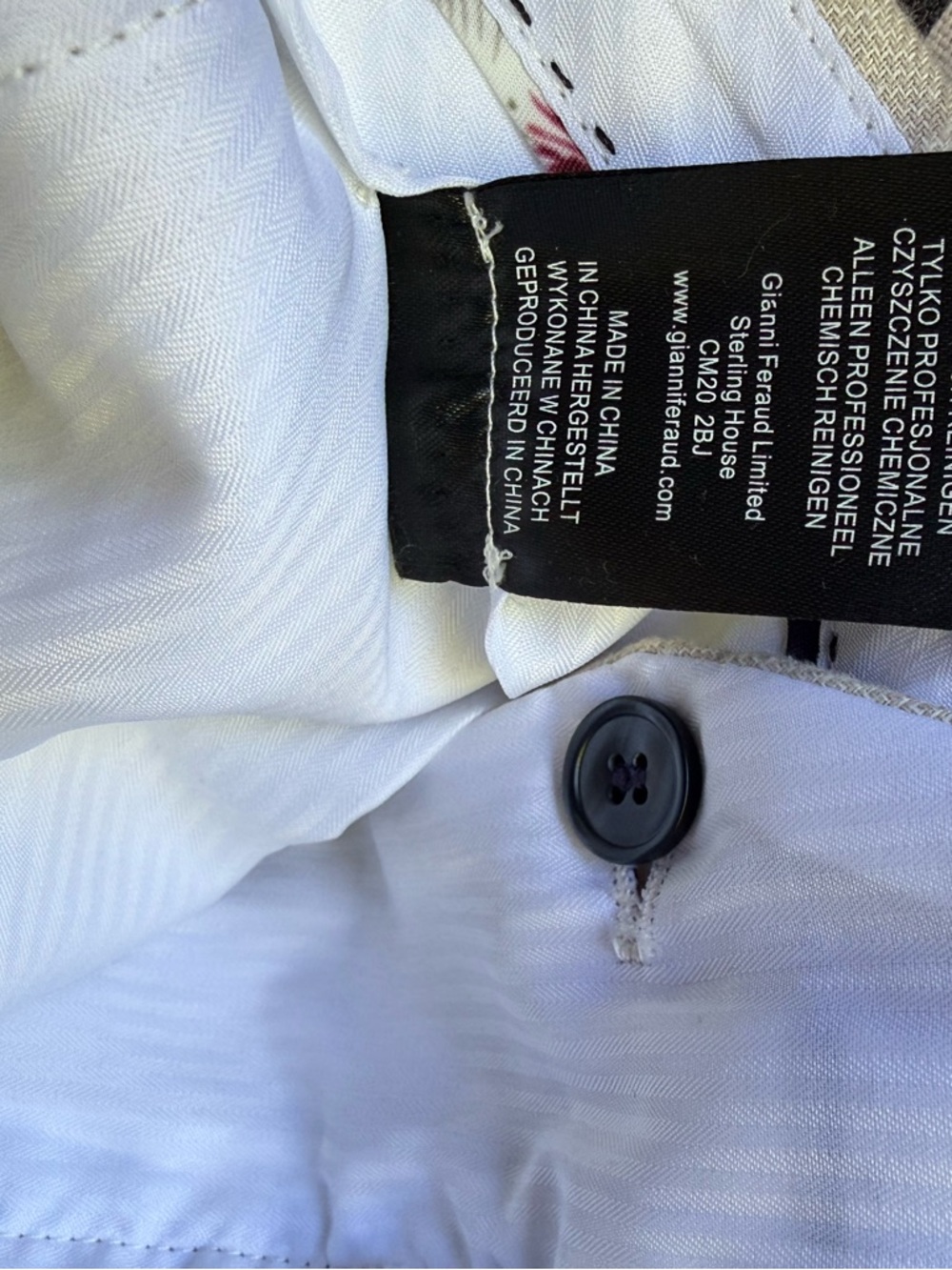 Men's Windowpane Two-Piece Suit - beige-blue lines size skinny 42 - Picture 16 of 16